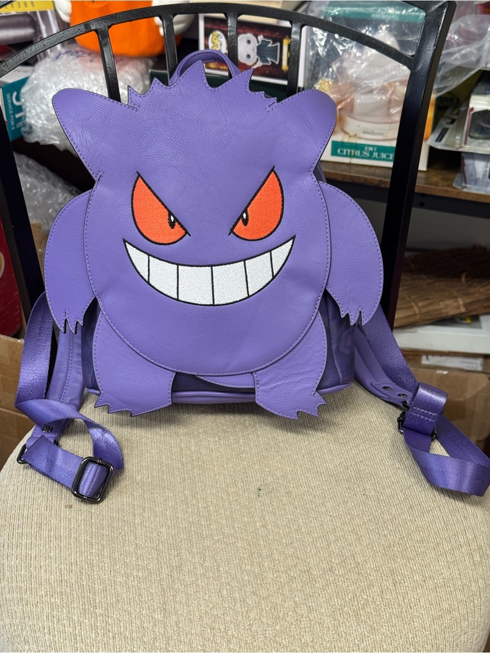 Loungefly Pokemon Gengar Cosplay Mini Backpack Womens Double Strap Shoulder Bag